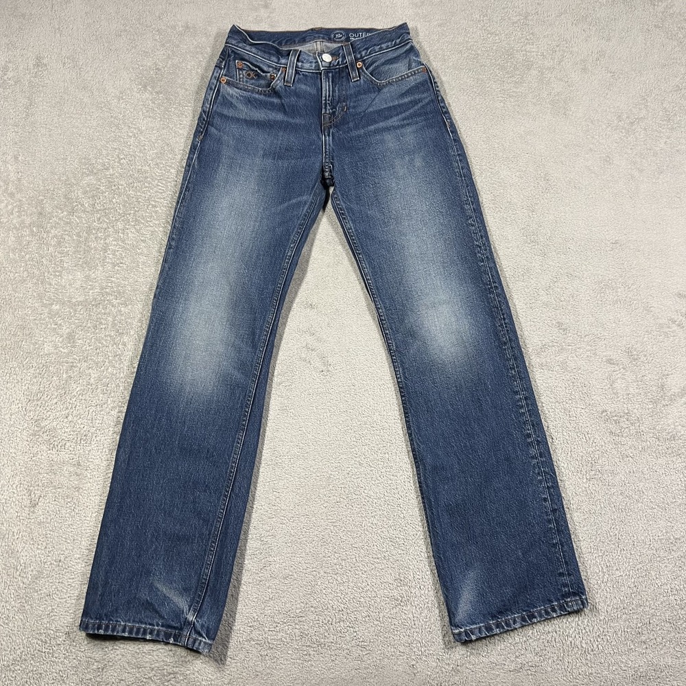 Outerknown The Beachcomber Jeans Womens 23X30 Blue Denim Wash Relaxed Straight